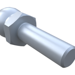 Tige filetée Pied Rotule, d15, M16x66, acier zingué