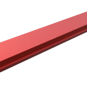 Cache rainure, R8B, PP, rouge sim. RAL3020, (barre 2m)