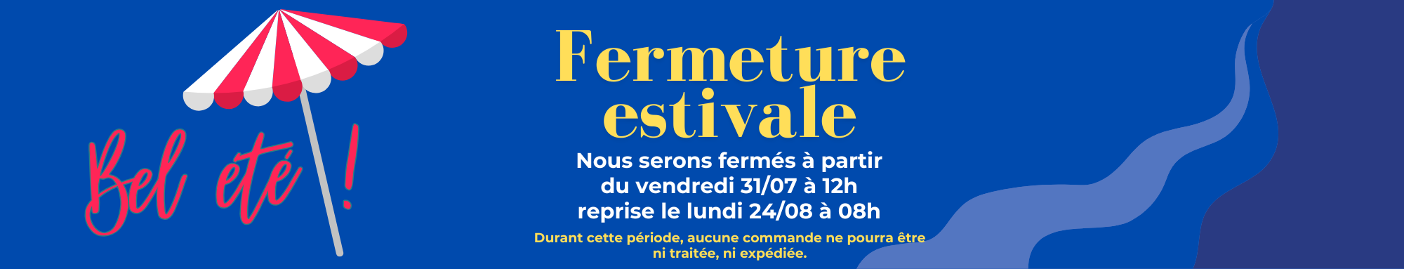 STRUCTUR'AL BANNIERE SITE FERMETURE ESTIVALE 1 STRUCTUR'AL | profilé aluminium
