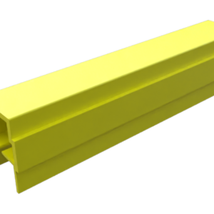Profilé cache et réduction U, R8I, jaune RAL 1018, (barre 2m)