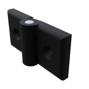 Charnière Plastic 40.40, R8, non dégondable, PA, noir